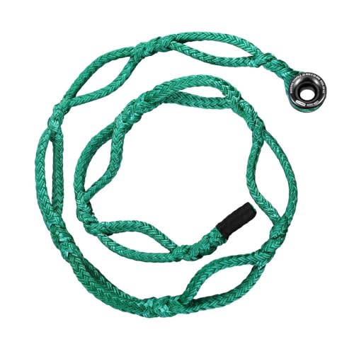Pelican Rope Arborist Sling, USA Made 3/4" 10 FT Adjustable Rigging Block Sling with Aluminum Ring - Single-Head, 20,000 LBS MBS / 2,000 LBS WLL, 12 Strand Green Polyester, Tree Climbing Gear - style: Single-head 3/4" - 10 Ft