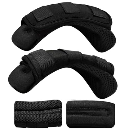 ZINMARK 2-Pack Shoulder Pad Ultra-Thick Tactical Vest Cushion for Laptop Bags, Messenger Bags, Briefcase Bags, Luggage Bags, Tool Bags, Travel Bags and Most Bags, Black - color: Black