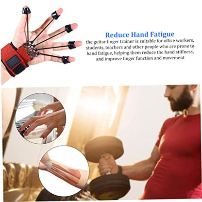 Finger Stretcher Exerciser, Finger Stretcher Exerciser 60LB Extensor Trainer Resistance Band Strengthener for Hand Red 18x5 cm for Daily Use