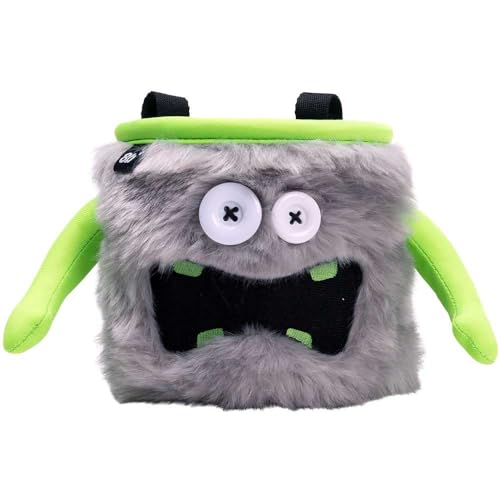 8BPLUS Chalk Bag for Rock Climbing and Bouldering, Chalk Pouch incl Belt & Biner – Cute Funny Character Design, Wide Opening, Gear with Personality, Gift for Climbers - style: DONALD