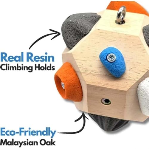 Boulder Block for Climbers, 2026 Upgraded Finger Strengthener & Grip Trainer, Simulated Boulder Hold for Strength & Precision, Rock Climbing Training Tool & Gift for Athletes & Beginners - color: 2 Set