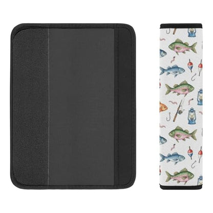 2 Pack Universal Fit Seat Belt Cover for Child, Stroller Pushchair High Chair, Fish Ocean Animal Art Automotive Seat Belt Protector, Pressure Relief - color: Pattern 890