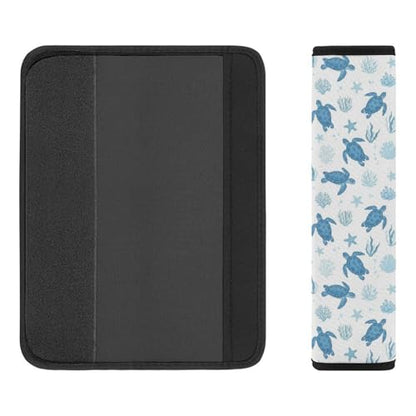 2 Pack Breathable Car Seat Straps Shoulder Pads for Elderly Support, All Vehicles, Blue Turtle Seat Belt Cushion, Neck and Shoulder Support - color: Pattern 462