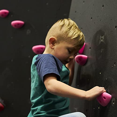 Escape Climbing 10 Screw-On Jugs | Premium Plastic Rock Climbing Holds Designed for Beginners | Ideal Holds for Kids Climbing Wall | Easy To Install | Installation Hardware Included