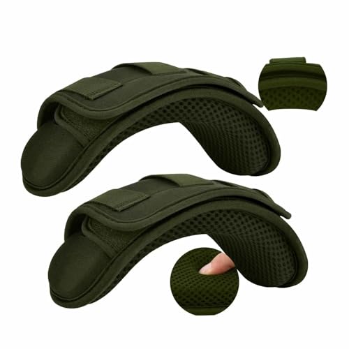 ZINMARK 2Pcs Tactical Shoulder Pad, Ultra-Thick Comfort Cushion for Vest Straps, Backpacks, Breathable & Shock-Absorbing,Army Green - color: Army Green