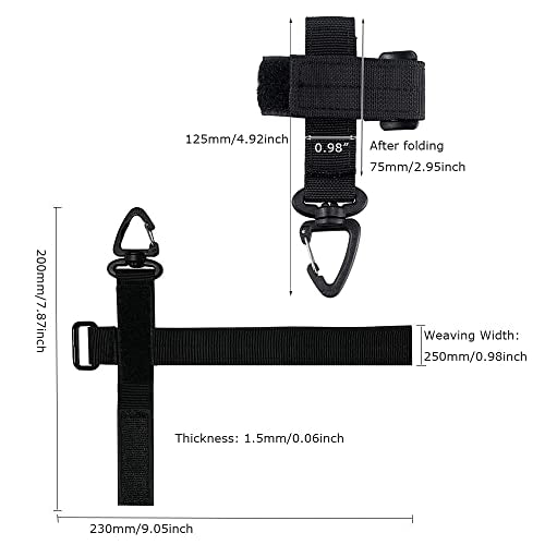 FAZee Glove Holder for Duty Belt Gloves Strap Work Gloves Safety Clip Outdoor Tactical Glove Keeper Climbing Rope Storage with 360° Swivel Hook Buckle