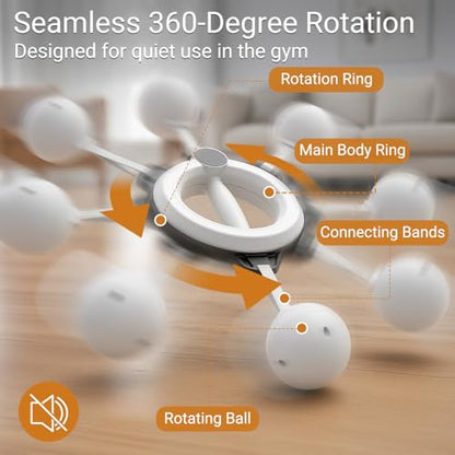 Infinity Hoop for Arms, Home & Gym Upper Body Workout, 360° Rotating Arm Trainer