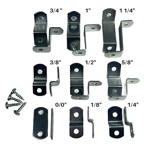 Canvas Clips for Picture Framing Screws Included 15 per Pack ( Choose Your Offset Size ) by E.H.C. (3/4" Offset) - size: 3/4" offset