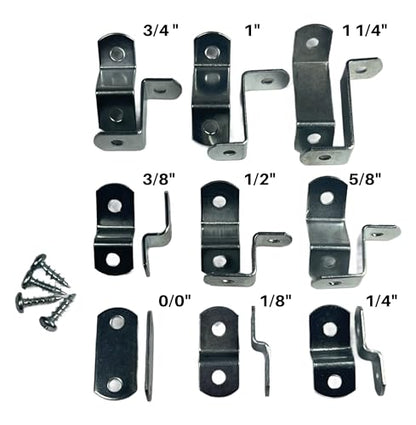 Canvas Clips for Picture Framing Screws Included 15 per Pack ( Choose Your Offset Size ) by E.H.C. (1" Offset) - size: 1" offset