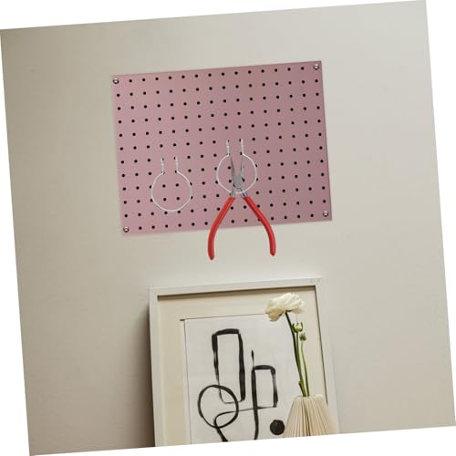 Ciieeo 10pcs Heavy Duty Metal Garage Craft Pegboard Hooks Iron Hanging Board Organizer Tool Hangers for Storage Silver