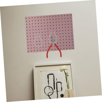 Ciieeo 10pcs Heavy Duty Metal Garage Craft Pegboard Hooks Iron Hanging Board Organizer Tool Hangers for Storage Silver