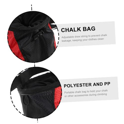 WOONEKY Chalk Storage Bag Gymnastics Chalk for Boys and Girls Climbing Chalk Bag for Sports Climbing Anti-slip Powerlifting Bag Quick Adjustment
