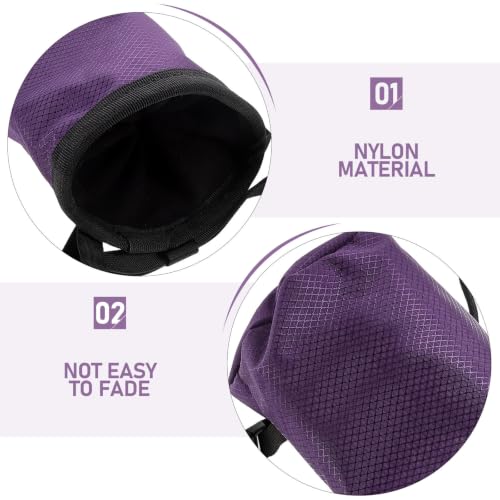 KALLORY Large Capacity Chalk Powder Bag for Rock Climbing and Bouldering Outdoor Climbing Powder Bag with Ergonomic Design and Oxford Cloth Material