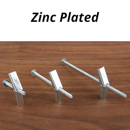 HASWARE Toggle Bolt Zinc Plated Steel and Wing Nut for Hanging Heavy Items on Drywall 1/8 Multi (25 Pack) - size: 1/8 Multi (25 Pack)