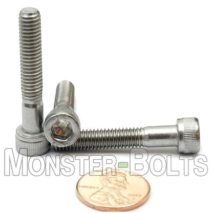 MonsterBolts - M6 x 35mm Socket Head Screws, DIN 912, Stainless Steel, Partial Thread, 10 Pack - size: M6 x 35mm