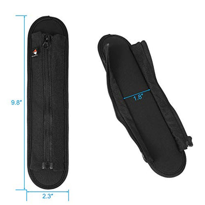 Replacement Shoulder Pad for Bags, Laptop Case with Zipper Closure Laptop Shoulder Bag Strap Pad -Large - color: Large
