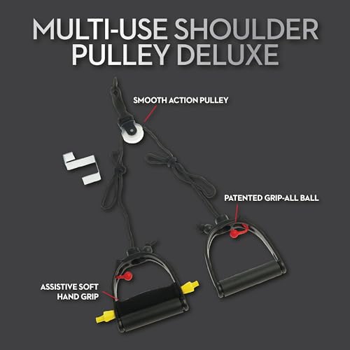 Lifeline Shoulder Pulley Deluxe, Physical Therapy FSA, Physical Therapy Equipment, Over The Door Exercise Pulley - size: One Size (Pack of 6), style: LLMUSP-4