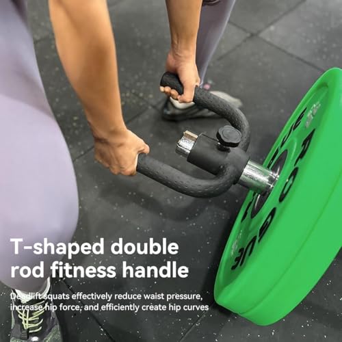 Landmine Handle (550LB Max) T Bar Row Attachment with Zero-Slip Lock, Heavy Duty Barbell Row Attachment for 2 Inch Olympic Bar, Pro TBar Row Handle, Landmine Row Attachment