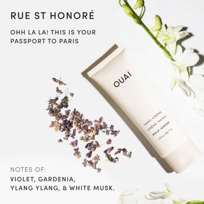OUAI Hand Cream - Thick, Creamy Balm with Coconut Oil, Murumuru Butter and Shea Butter - Hydrating Moisturizer for Soft Hands - Use Daily to Deeply Nourish Skin (3 Oz) - size: 3 Ounce (Pack of 1)