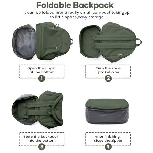 Gym Backpack for Women, Dance Volleyball Backpacks With Shoe Compartment | For Yoga Fitness Beach Hiking Sports - color: Green