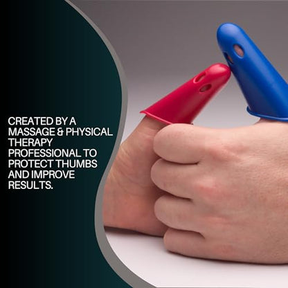 Thumbsavers Advance Massage Tool for Deep Tissue and Trigger Point Massage – Joint Support for Massage Therapists, Chiropractors and Physical Therapists – Hand Protection Aid (Large (Set of 2)) - size: Large (Set of 2)