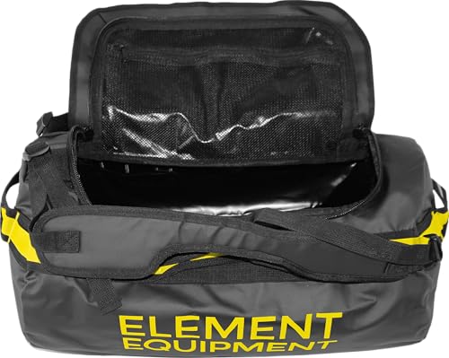 Element Equipment Trailhead Duffel Bag Shoulder Straps Waterproof Black/Yellow Large - color: Black/Yellow, size: Large 85 Liters