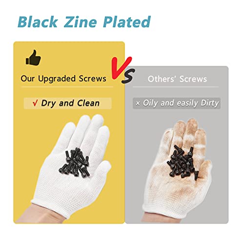 Kadrick Metric Screw Assortment, 660 Pcs M2 Screws, M2*4mm/6mm/8mm/10mm/12mm/16mm,12.9 Grade Alloy Steel, Metric Hex Socket Head Cap Screws Nuts Washers Kit, Black Zinc Plated Anti Rust Upgrade - size: M2 660Pcs