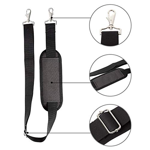 JAKAGO 61" Replacement Shoulder Strap, Padded Long Duffel Bag Strap Universal Adjustable Shoulder Belt with Non-Slip Pad