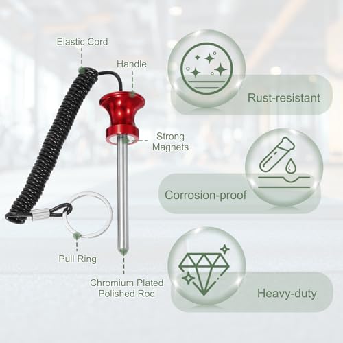 Weight Stack Pin, Weight Gym Pin Strength Training Equipment Replacement with Pull Rope for Commercial Home - color: Blue/Red, size: 0.3 x 3.1 Inch
