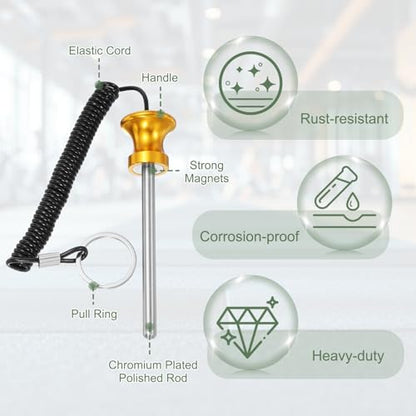 Weight Stack Pin, Weight Gym Pin Strength Training Equipment Replacement with Pull Rope for Commercial Home - color: Gold, size: 0.3 x 3.9 Inch