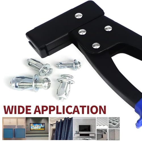 Jack Nuts Petal Nuts Dowels with Screws, Wall Anchors Assortment Kit for Drywall, Carbon Steel 74PCS M4,M5,M6,M8