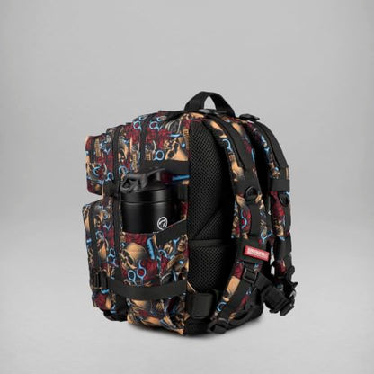 WOLFpak 35L Athletic Gym Backpack - Durable 1000D Waterproof Oxford Material with MOLLE Webbing, Laptop Pocket - color: Deadly Sharp