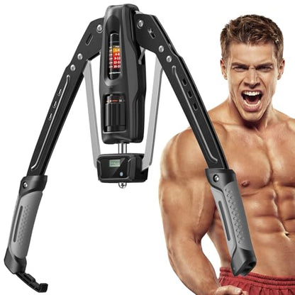 Merach Twister Arm Trainer, 22-440lb Hydraulic Power, Adjustable Home Chest Expander, Shoulder Muscle Training Fitness Equipment, Arm Enhanced Exercise Strengthener - color: Gray, size: promax