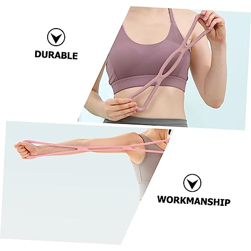 Healifty 2PCS Yoga Bar Kit Lightweight Fitness Equipment for Shoulder Neck Chest Stretching and Strength Training in Home Gym Workout Pink and Mist Blue