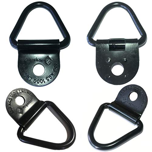 Heavy Duty Truck Bed Tie Down Anchors Rings Trailers Hook Cargo Bolt on V Ring Pickups Rail Accessories (10 Pack) - size: 10 Pack
