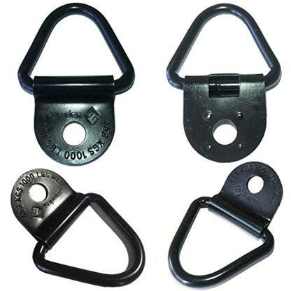 Heavy Duty Truck Bed Tie Down Anchors Rings Trailers Hook Cargo Bolt on V Ring Pickups Rail Accessories (10 Pack) - size: 10 Pack