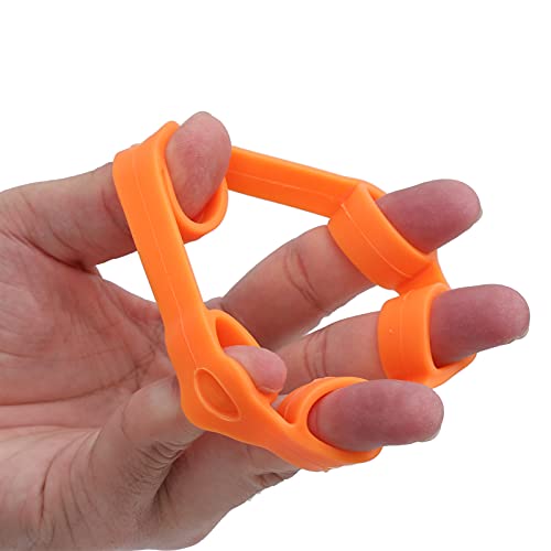 RiToEasysports Finger Trainer Hand Strengthener Finger Exercise Stretcher Exerciser Band Silicone Washable for Wrist Flexibility Hand Strength Guitarist Musician