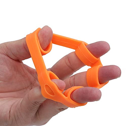 RiToEasysports Finger Trainer Hand Strengthener Finger Exercise Stretcher Exerciser Band Silicone Washable for Wrist Flexibility Hand Strength Guitarist Musician