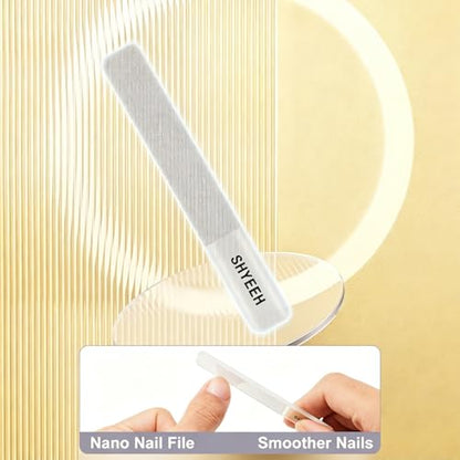 Manicure Set, 10 pcs High-Carbon Steel Nail Clippers Set, Portable Mini Manicure and Pedicure Kit, Travel Grooming Nail Kit with Leather Bag for Men and Women - color: Yellow