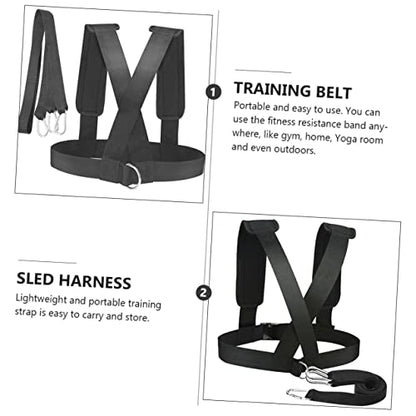 2pcs Resistance Training Padded Shoulder Straps for Weight-bearing Sled Pulling and Strength Training Lightweight and Portable Design for Outdoor Workouts