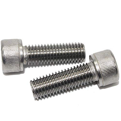 Fullerkreg M6-1.0 x 25MM Socket Head Cap Screws, Allen Socket Drive, Din 912, AISI 304 Stainless Steel (18-8), Full Thread, Bright Finish, Machine Thread, Quantity 20 - size: M6-1.0 x 25MM