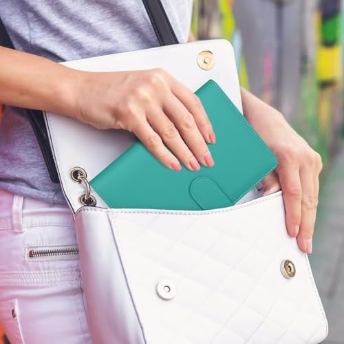 SKYDUE Budget Binder, Money Saving Binder with Zipper Envelopes, Cash Envelopes and Expense Budget Sheets for Budgeting (Turquoise) - color: Turquoise