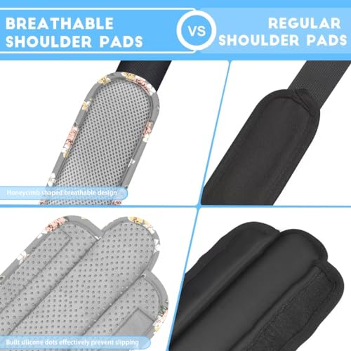 ZINZ 2-Pack Universal Shoulder Pad with Ultra thick Cushion for Bag Luggage Bag Crossbody, Plus Long & Anti-Slip & Breathable,Light Rose-2Pack - color: Light Rose-2pack