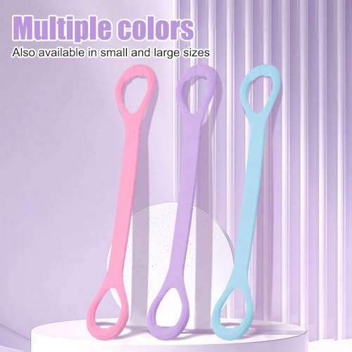 Figure 8 Exercise Bands, 3PCS Arm Execrise Stretch Bands Elastic Workout Band with Non-Slip Handle for Training Arm, Back, Chest and Shoulder - size: Large