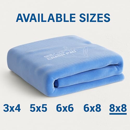 Skil-Care Crash Pad Cover Replacement | Water-Resistant Nylon Replacement Cover for Kids Crash Pad | Sensory Mat for Active Play | Soft Landings for Indoor & Outdoor | Available in Sizes 3x4 to 8x8 FT - size: 8' x 8' Cover