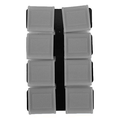 Finger Sleeves, 8pcs Finger Protector Silicone Finger Tube Golf Gloves Golf Finger Protector Tape Anti Slip Elasticity Golfer Swing Grip Golf Finger Band Cover Sets (Grey) - color: Grey