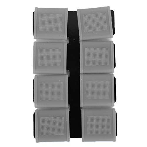 Finger Sleeves, 8pcs Finger Protector Silicone Finger Tube Golf Gloves Golf Finger Protector Tape Anti Slip Elasticity Golfer Swing Grip Golf Finger Band Cover Sets (Grey) - color: Grey