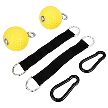 ZJchao Climbing Training Hanging Ball, Non-Slip Hand Grips Hanging Ball Pull Up for Arm Upper Back and Shoulder Muscle Strength, Climbing Holds Hold Grips for Strength Training