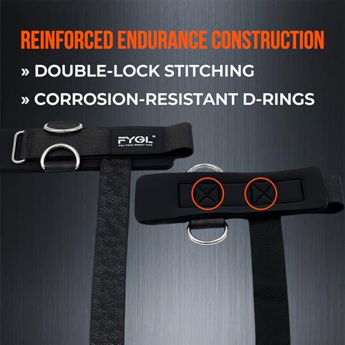 Double D Ring Weightlifting Straps - Neoprene Padding | Anti-slip silicone grip with adjustable fit for deadlifts and cable machines