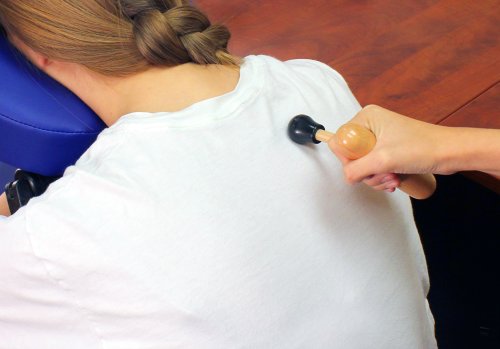 Wooden Thumb Saver for trigger point, deep tissue T Shape Press Bar Wood